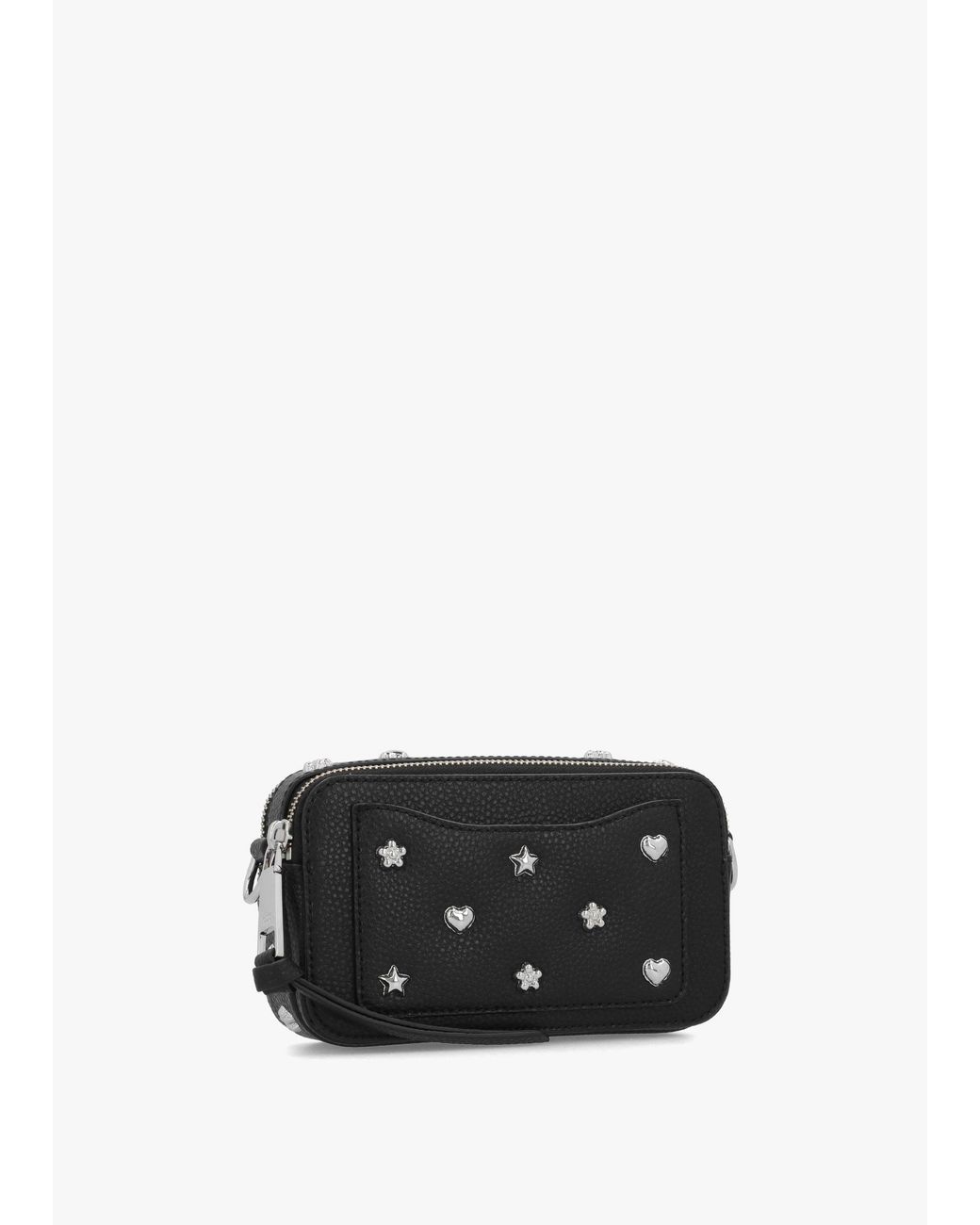Marc Jacobs Black The Snapshot Mini Icon Studs Multi Leather Camera Bag