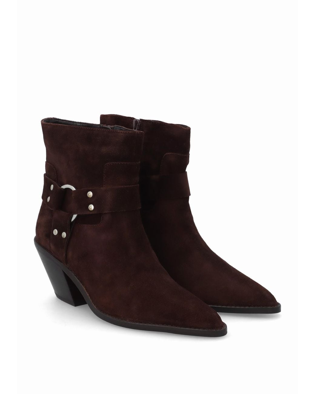 Khrio Brown Manay Boy Western Ankle Boots