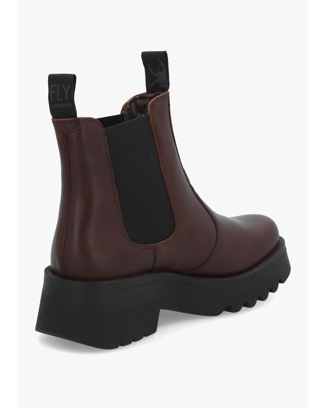 Fly London Black Medi Chunky Chelsea Boots