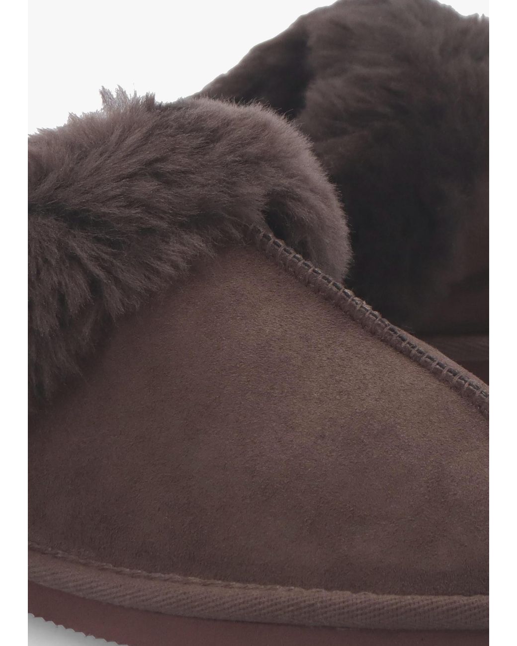 Daniel Brown Shut Sheepskin Twinface Slippers