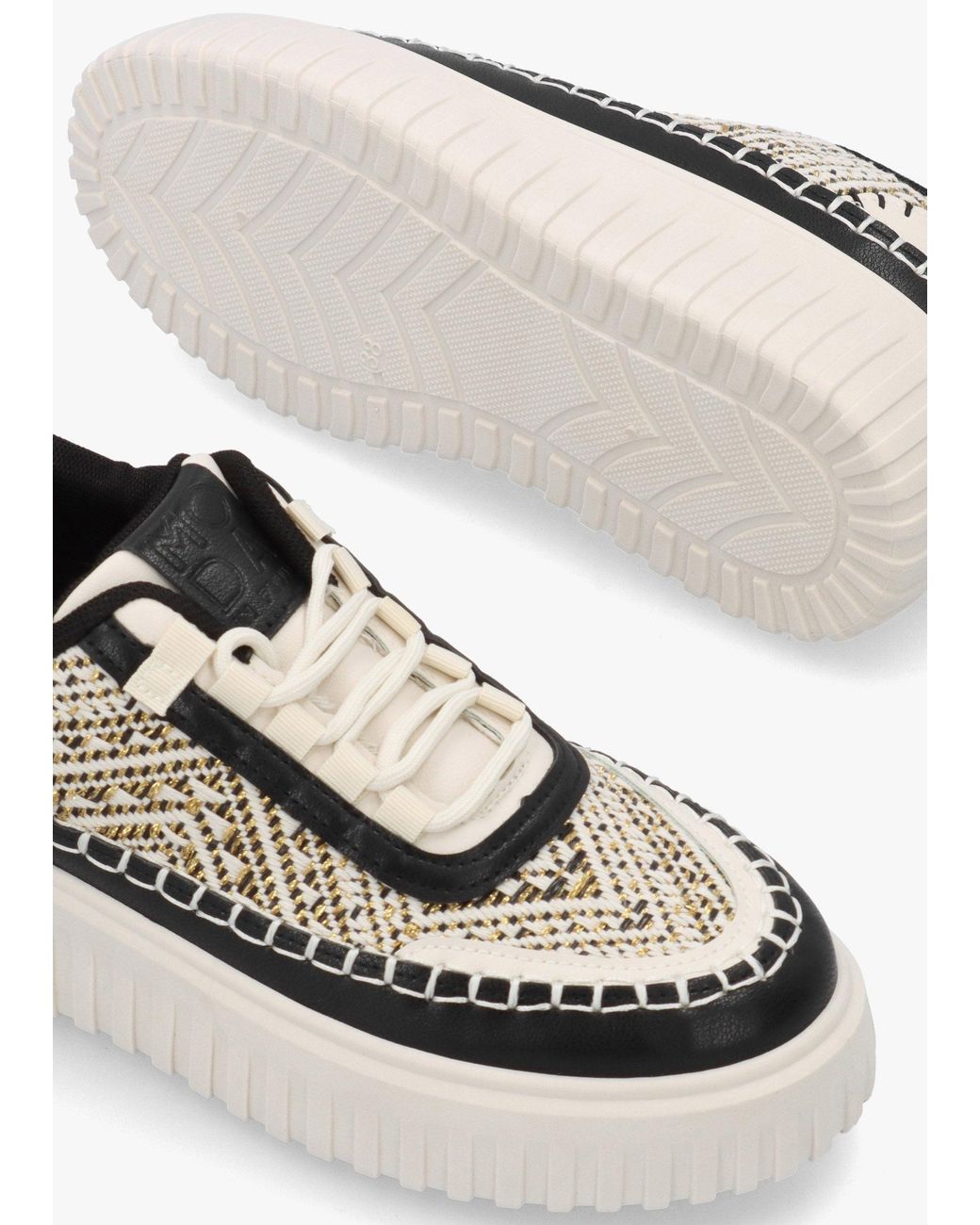 Moda In Pelle White Barika Chunky Flatform Trainers