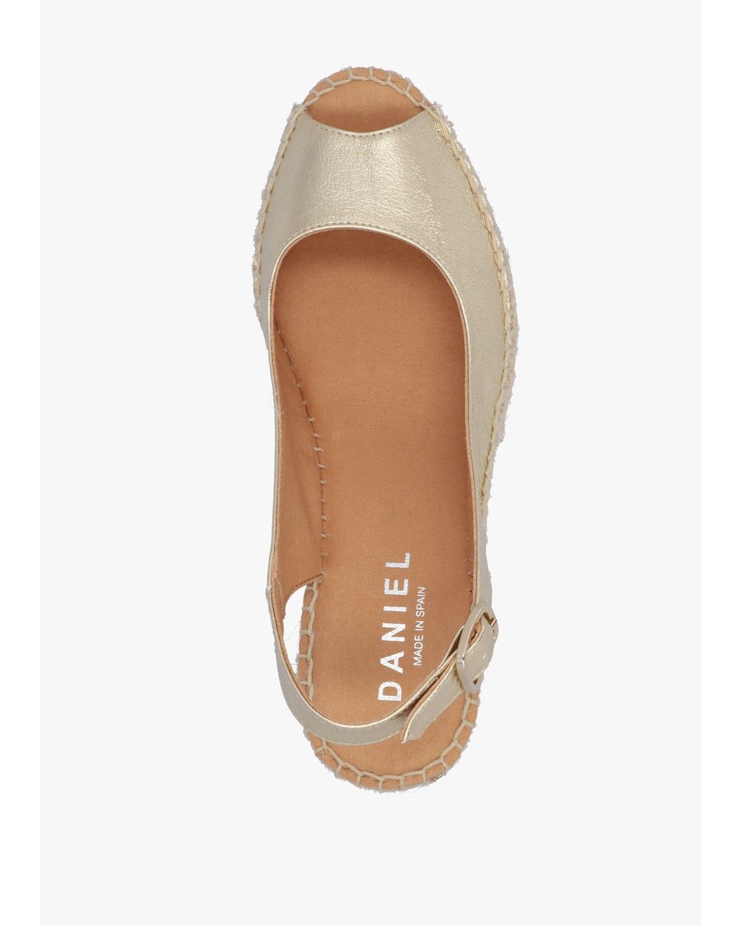 Daniel Natural Kate Peep Toe Wedge Espadrilles