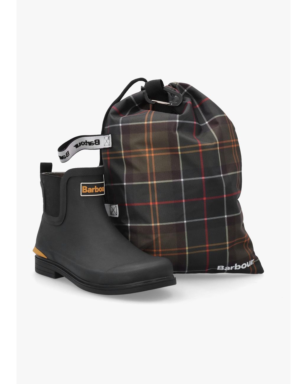 Barbour Black Abbeyfield Packable Ankle Wellingtons