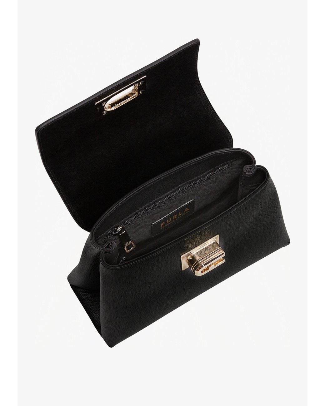Furla Black 1927 Mini Top Handle Bag