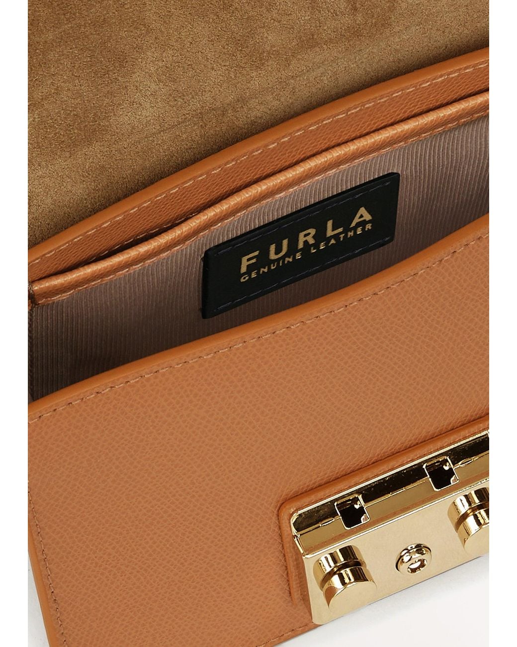 Furla Brown Mini Metropolis Cross-Body Bag