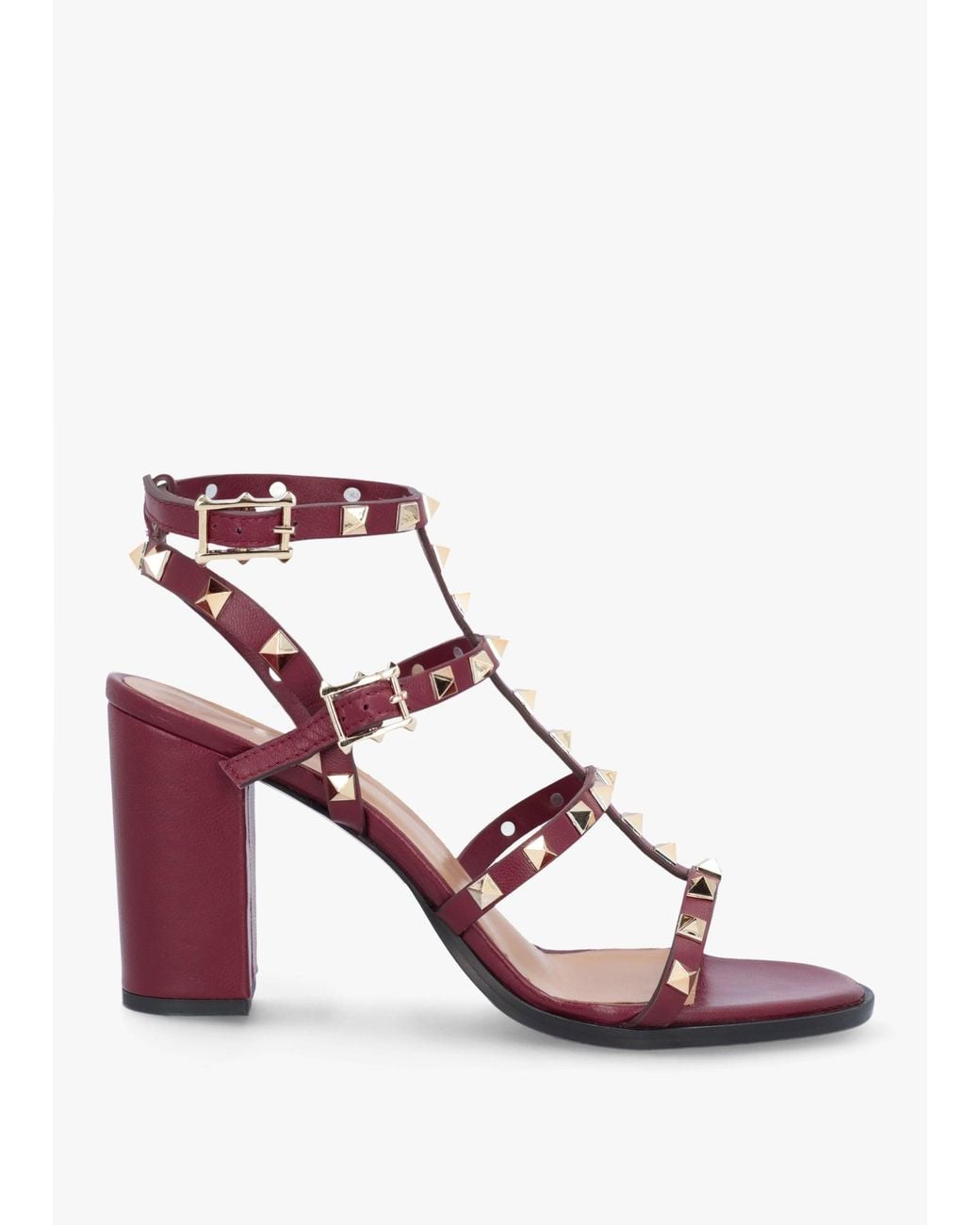 Daniel Pink Pitter Studded Block Heeled Sandals