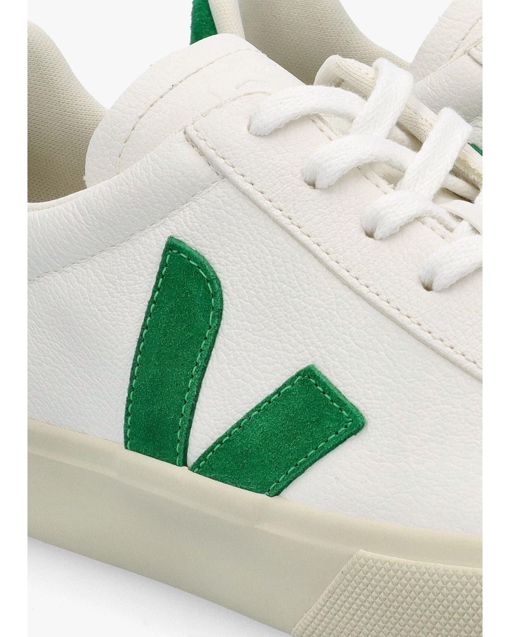 Veja Green Campo Chromefree Leather Extra Emeraude Trainers
