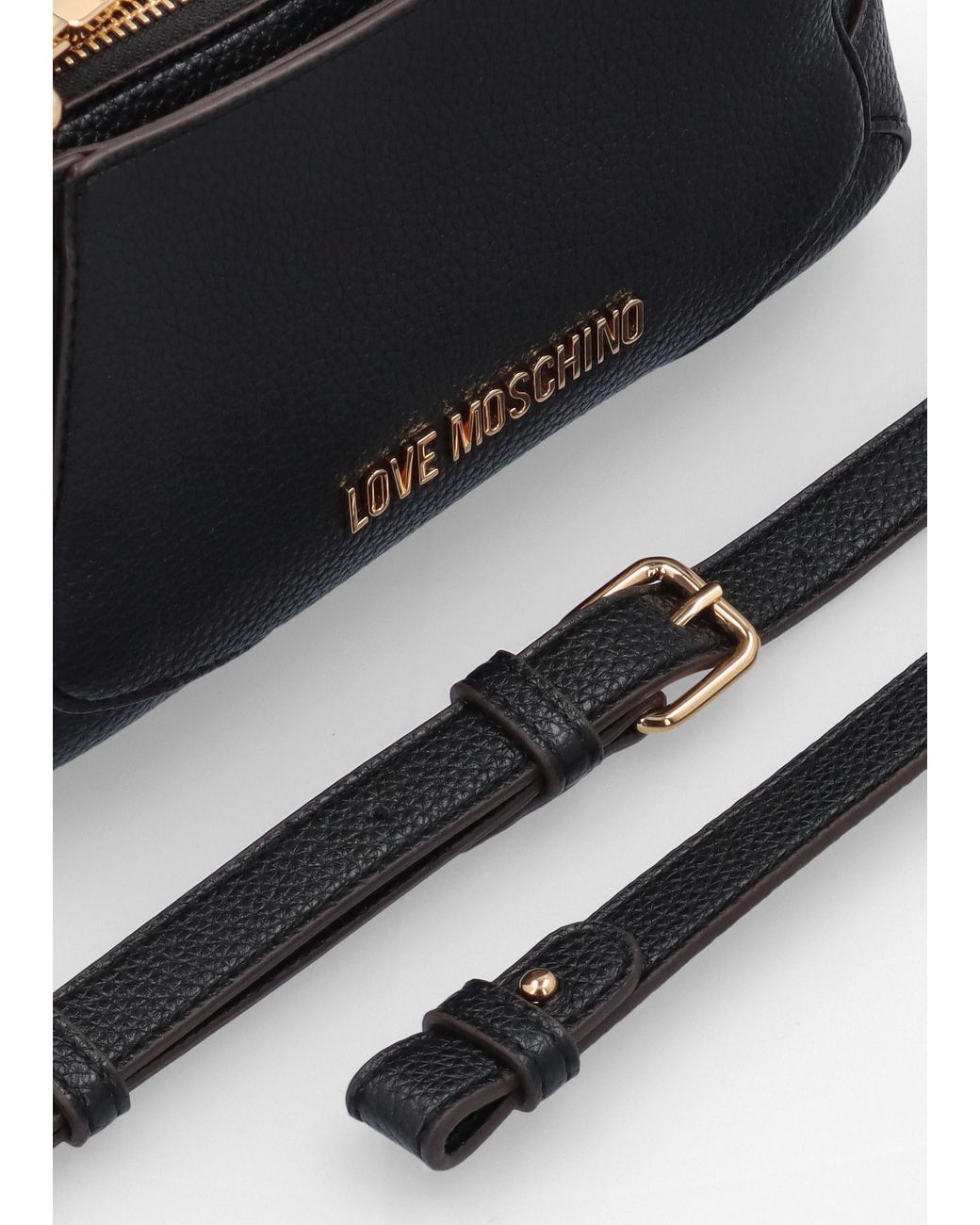 Love Moschino White Buckle Shoulder Bag