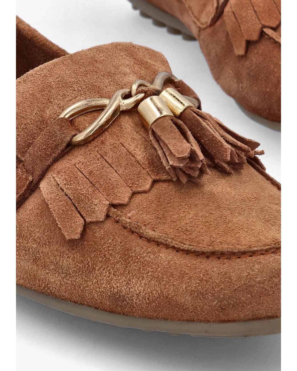 Moda In Pelle Brown Essana Tassel Loafers