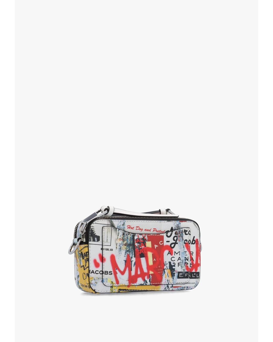 Marc Jacobs White The Pop Americana Multi Snapshot Camera Bag