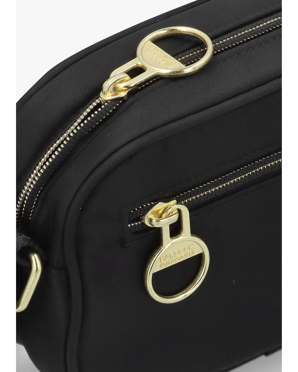 Barbour Black Mini Qualify Slim Cross-Body Bag