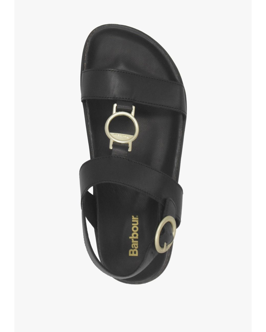 Barbour Black Gwen Sandals