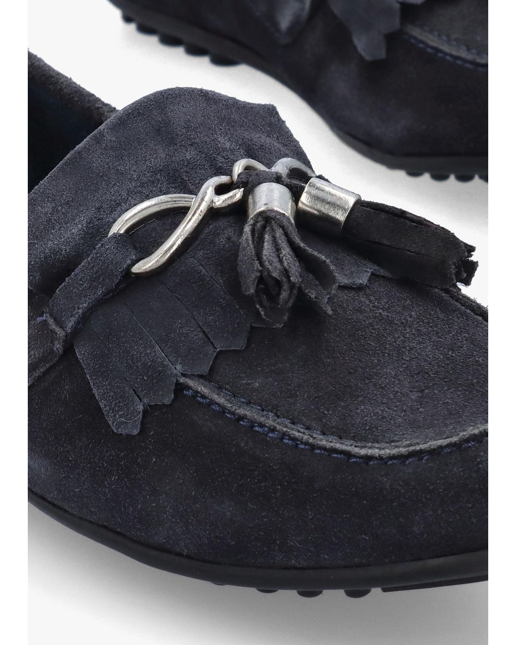 Moda In Pelle Blue Essana Tassel Loafers