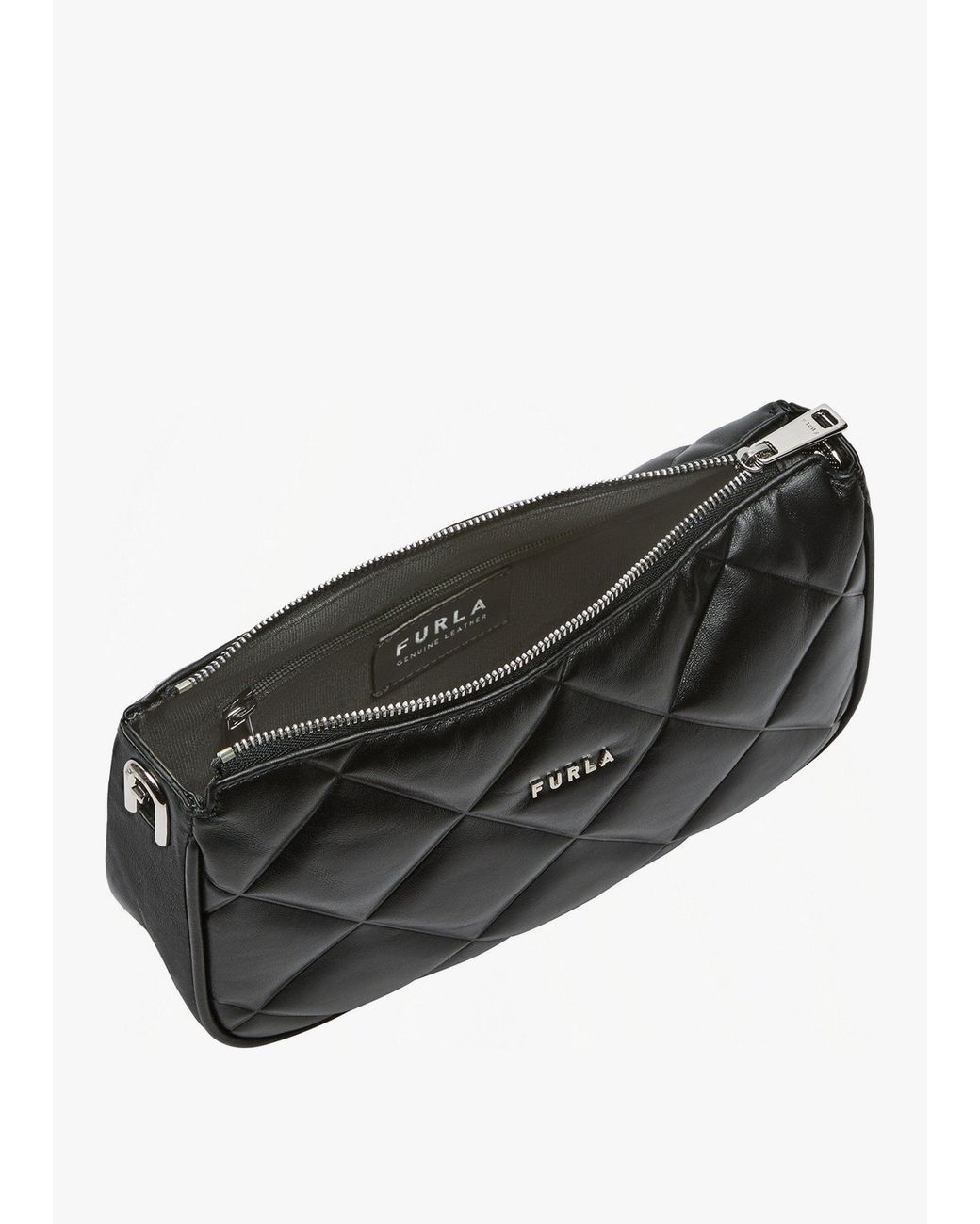 Furla Black Moon Quilted Shoulder Bag
