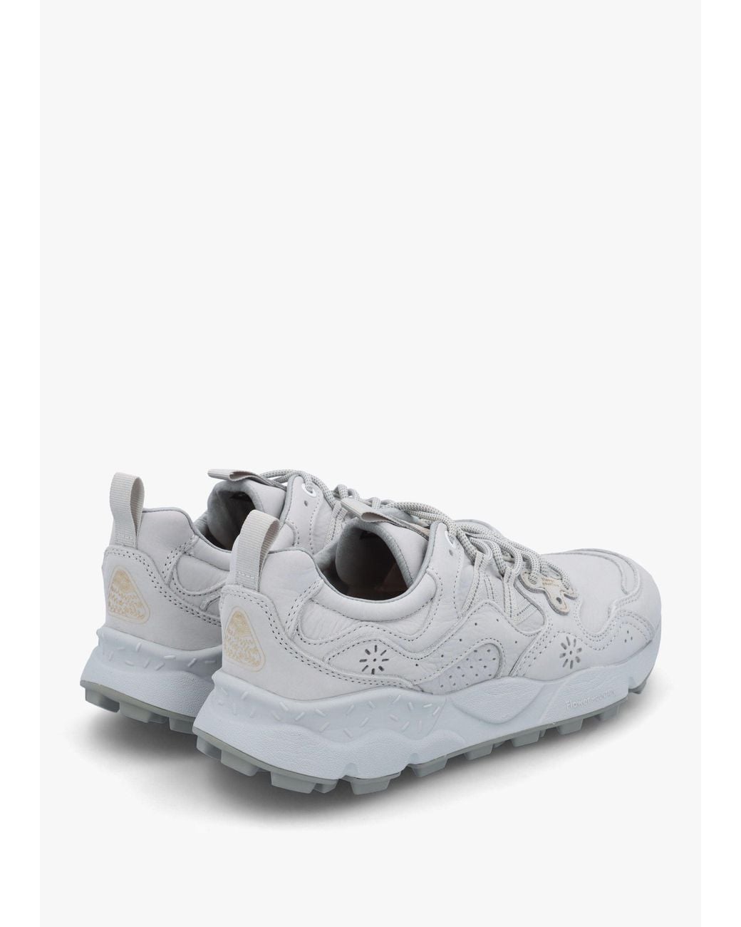 Flower Mountain White Yamano 3 Uni Light Soft Nubuck Trainers