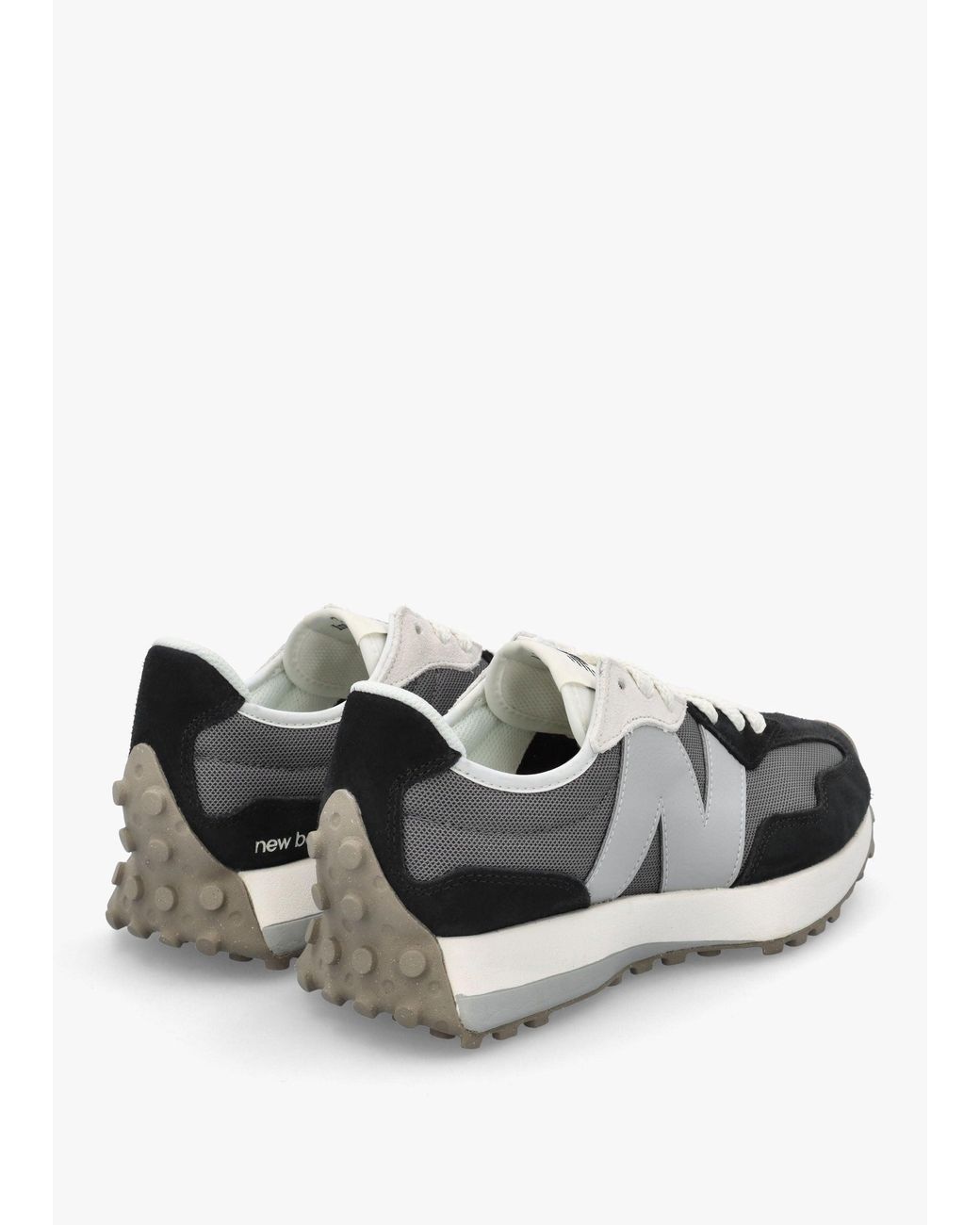 New Balance White 327 & Suede & Mesh Trainers