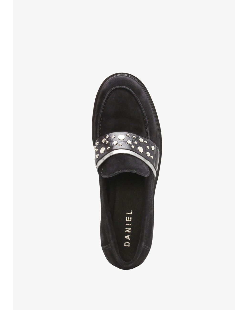 Daniel Black Tia Embellished Chunky Loafers