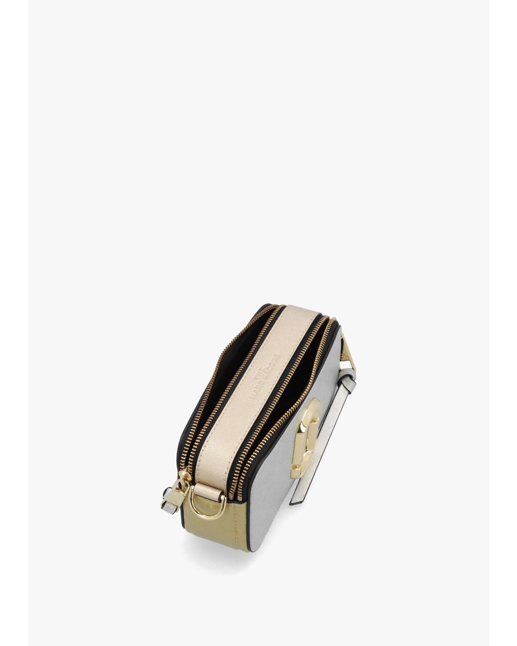 Marc Jacobs White The Colorblock Chain Platinum Multi Snapshot Bag