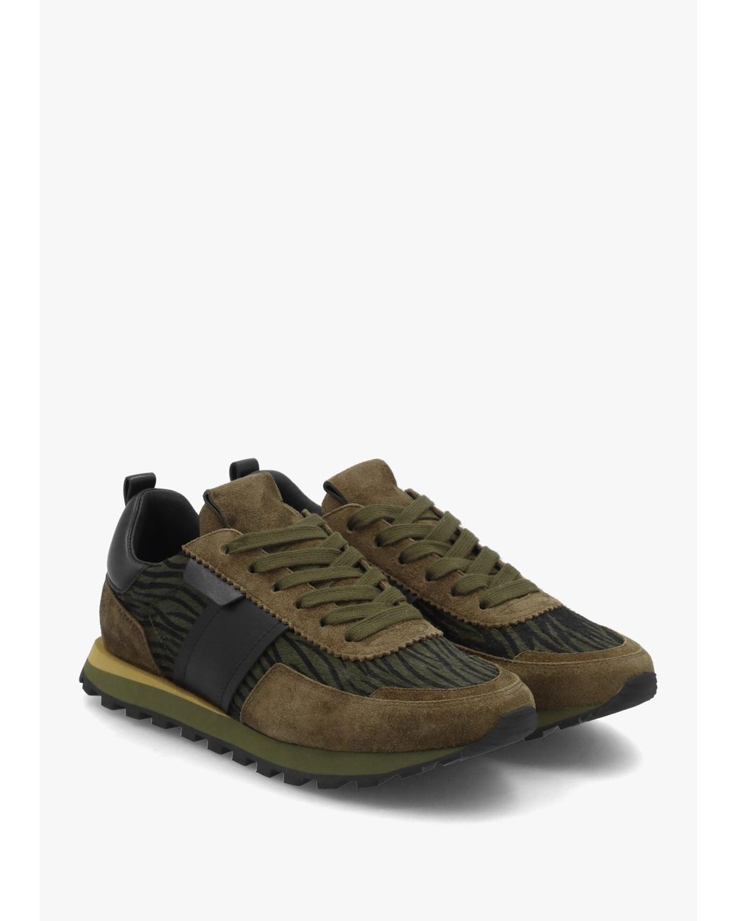 Daniel Green Aimie & Pony Hair Runner Trainers