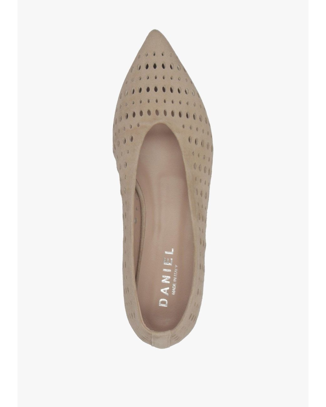 Daniel White Sicily Perforated Flat Pumps