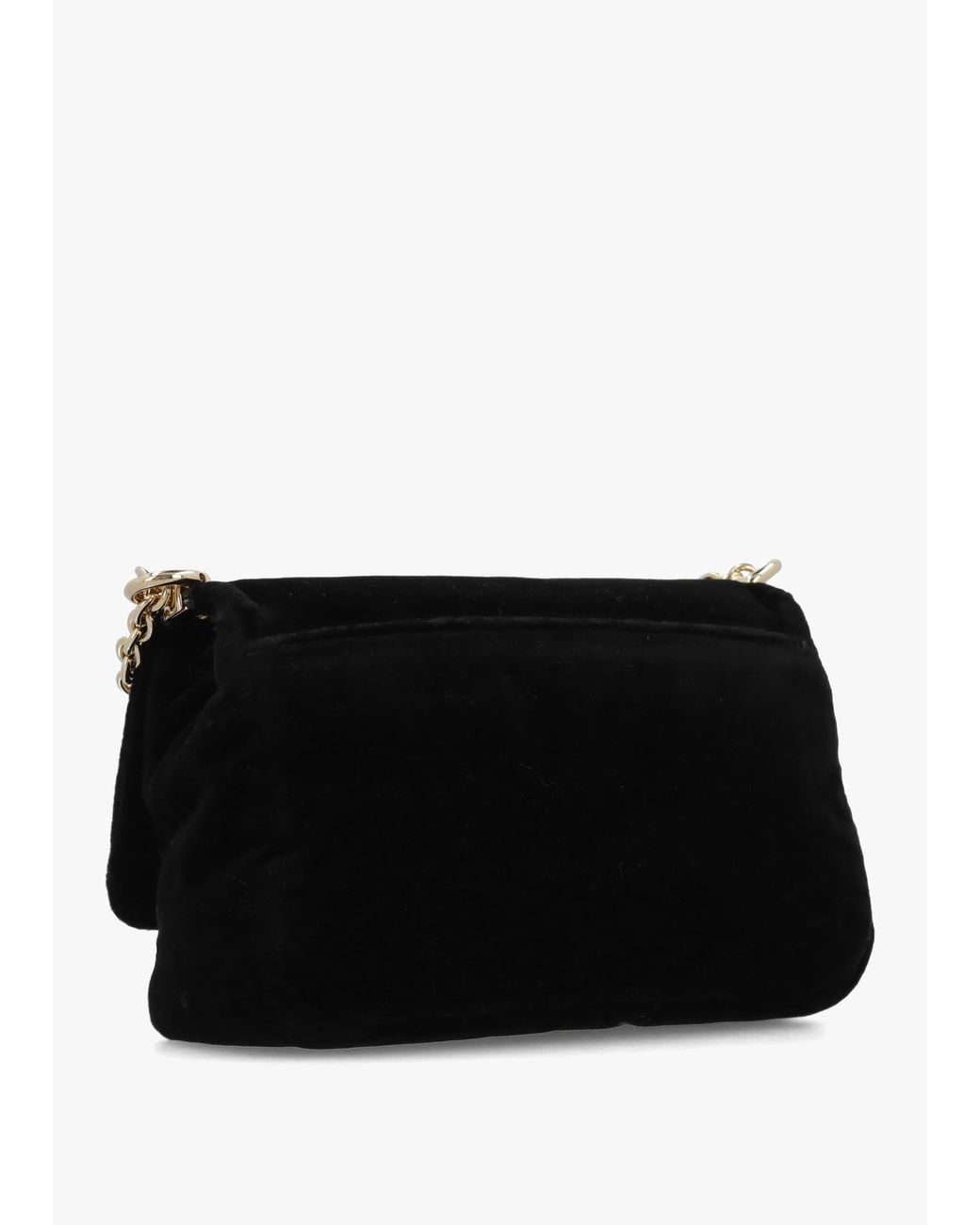 Furla Black Mini 1927 20 Velvet Cross-Body Bag