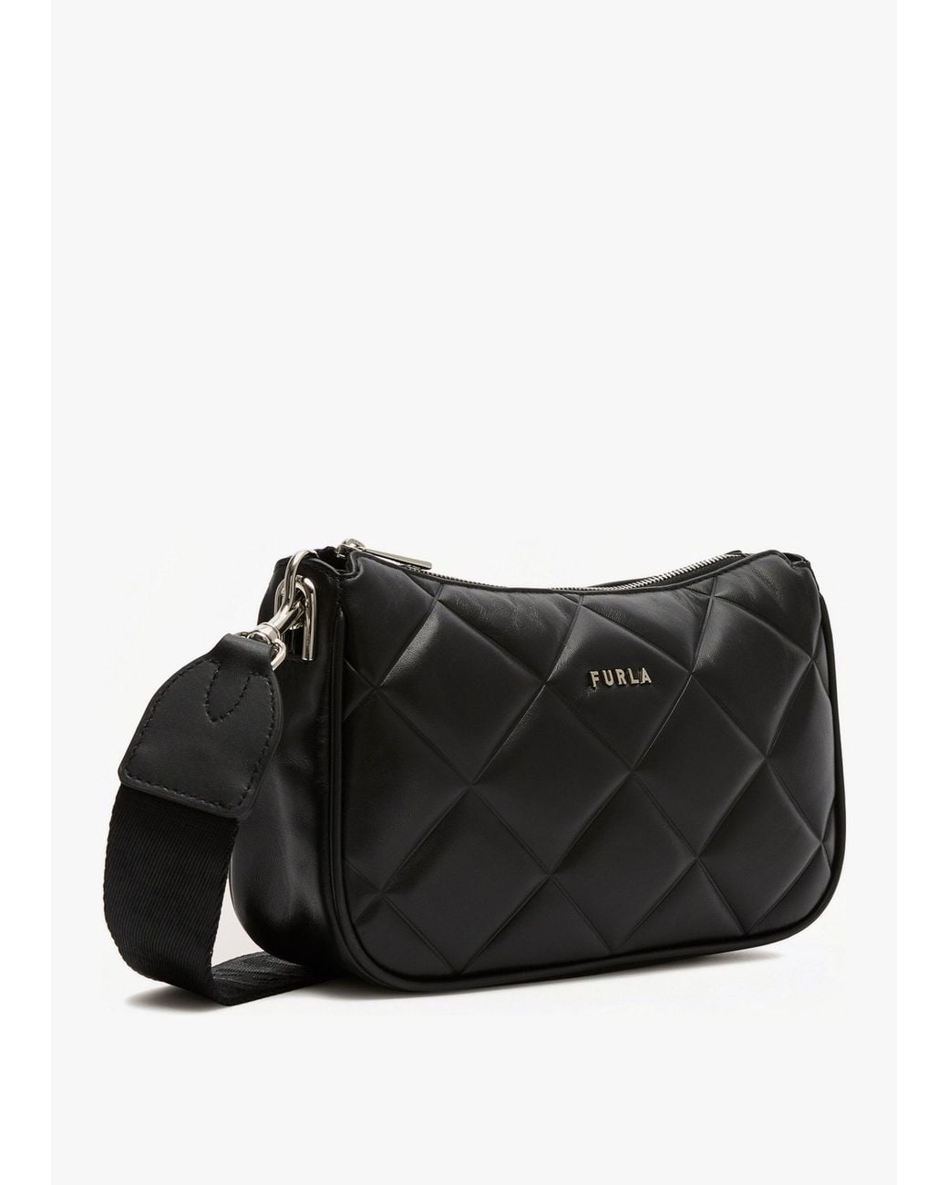 Furla Black Moon Quilted Shoulder Bag