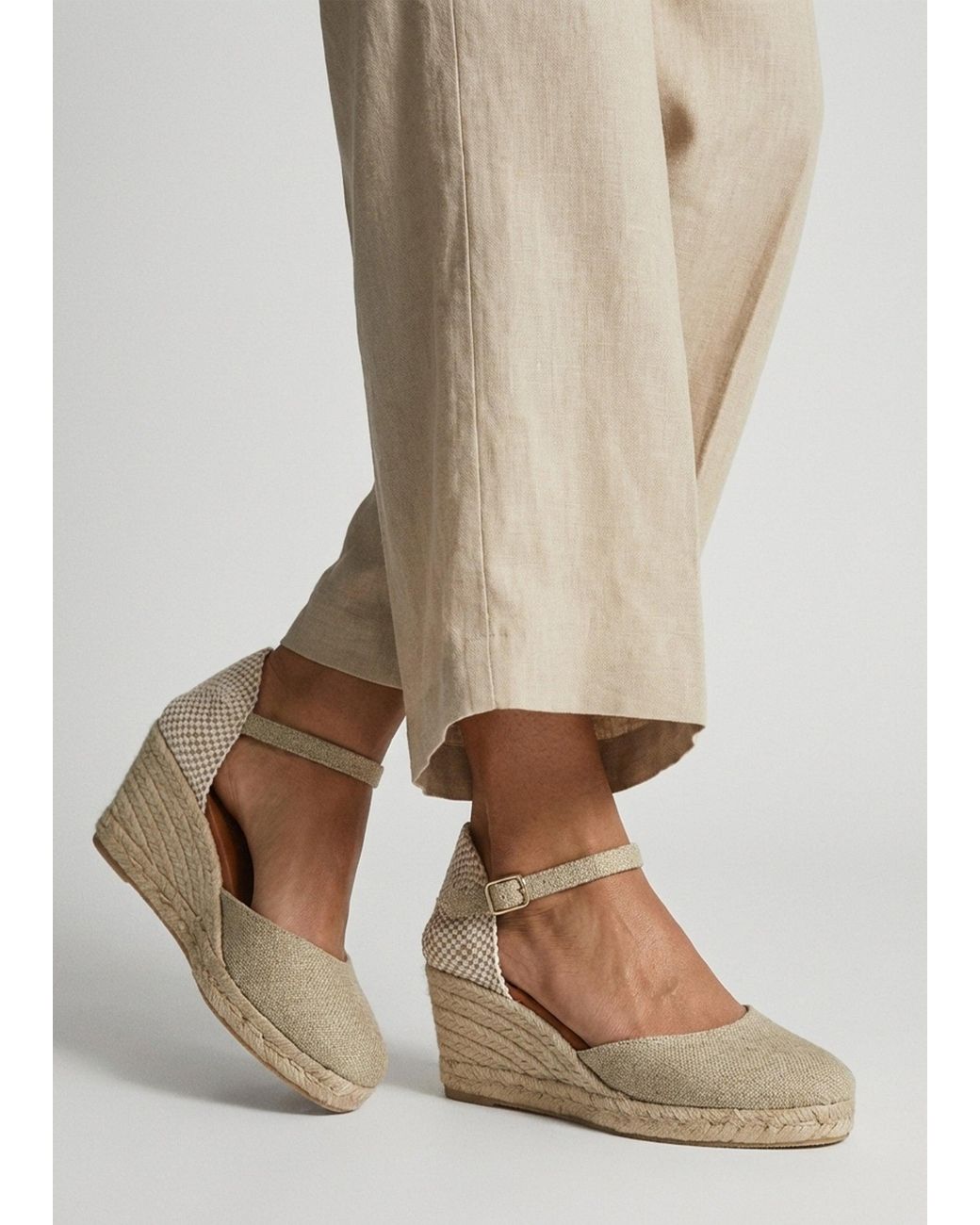 Daniel White Jassy Textile Mid Wedge Espadrilles