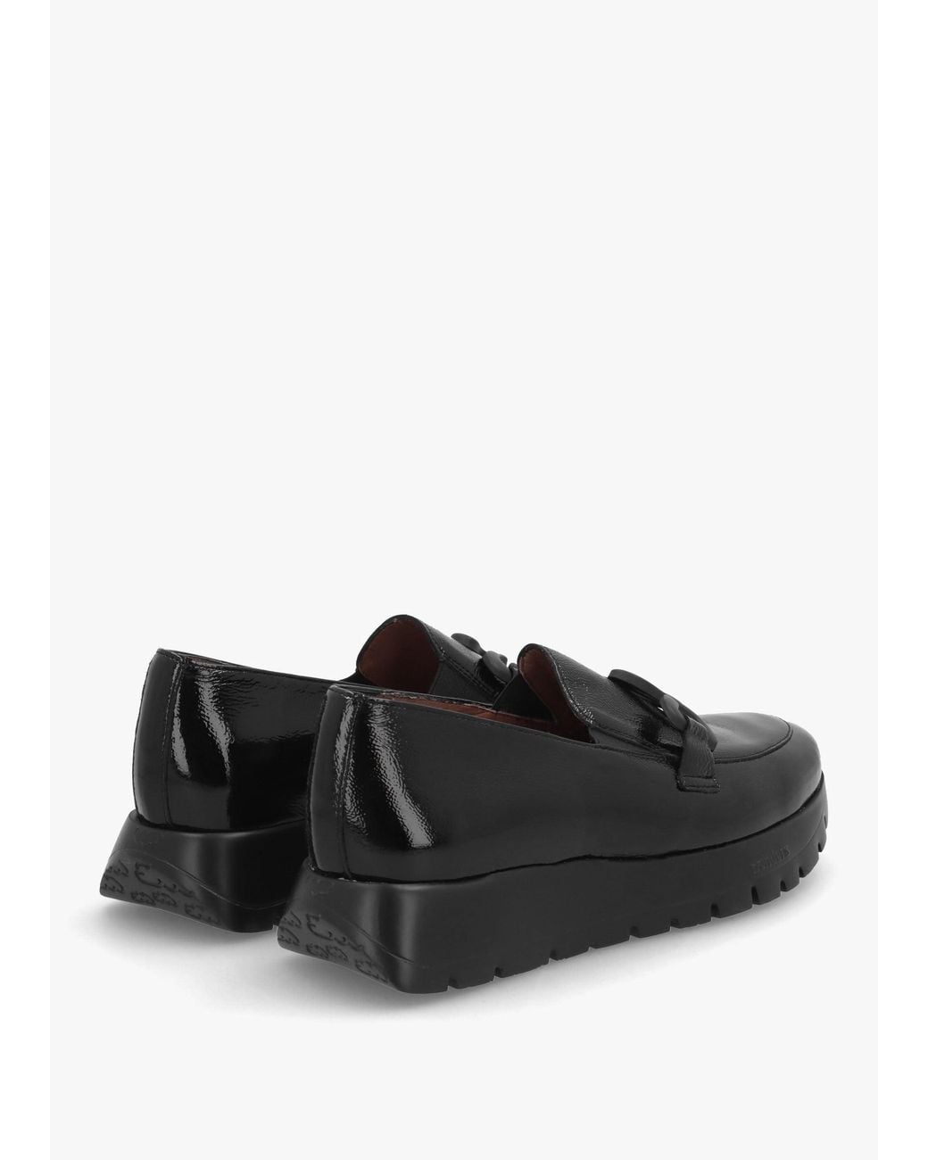 Wonders Black Odisei 94 Leather Loafers