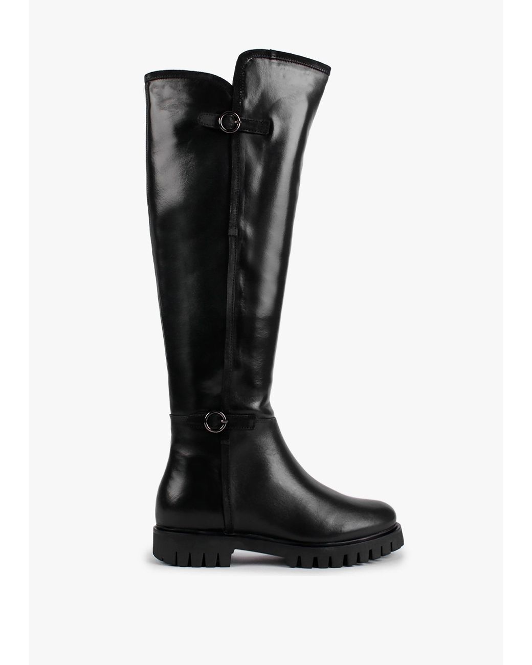 Daniel Black Sictor Double Buckle Over The Knee Boots