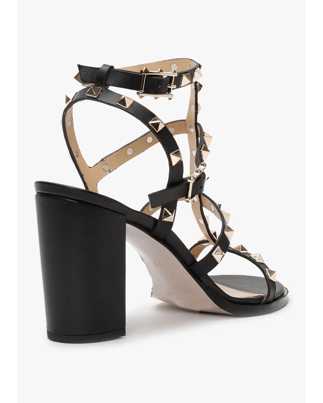 Daniel Multicolor Pitter Studded Block Heeled Sandals