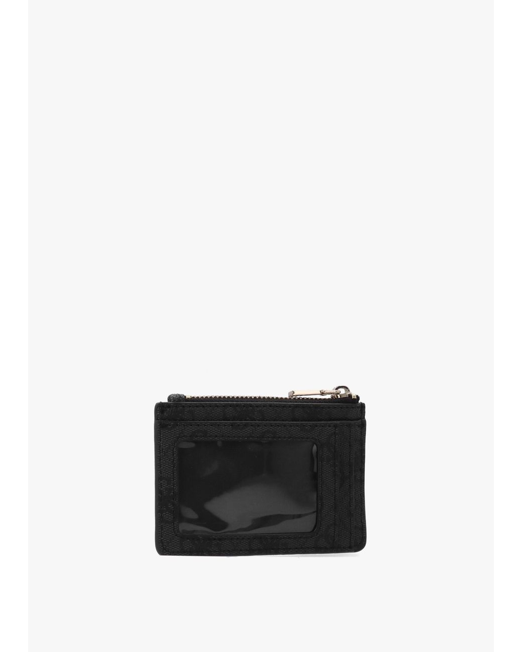 Guess Black Laurel Ii Coal Logo Credit Card Purse