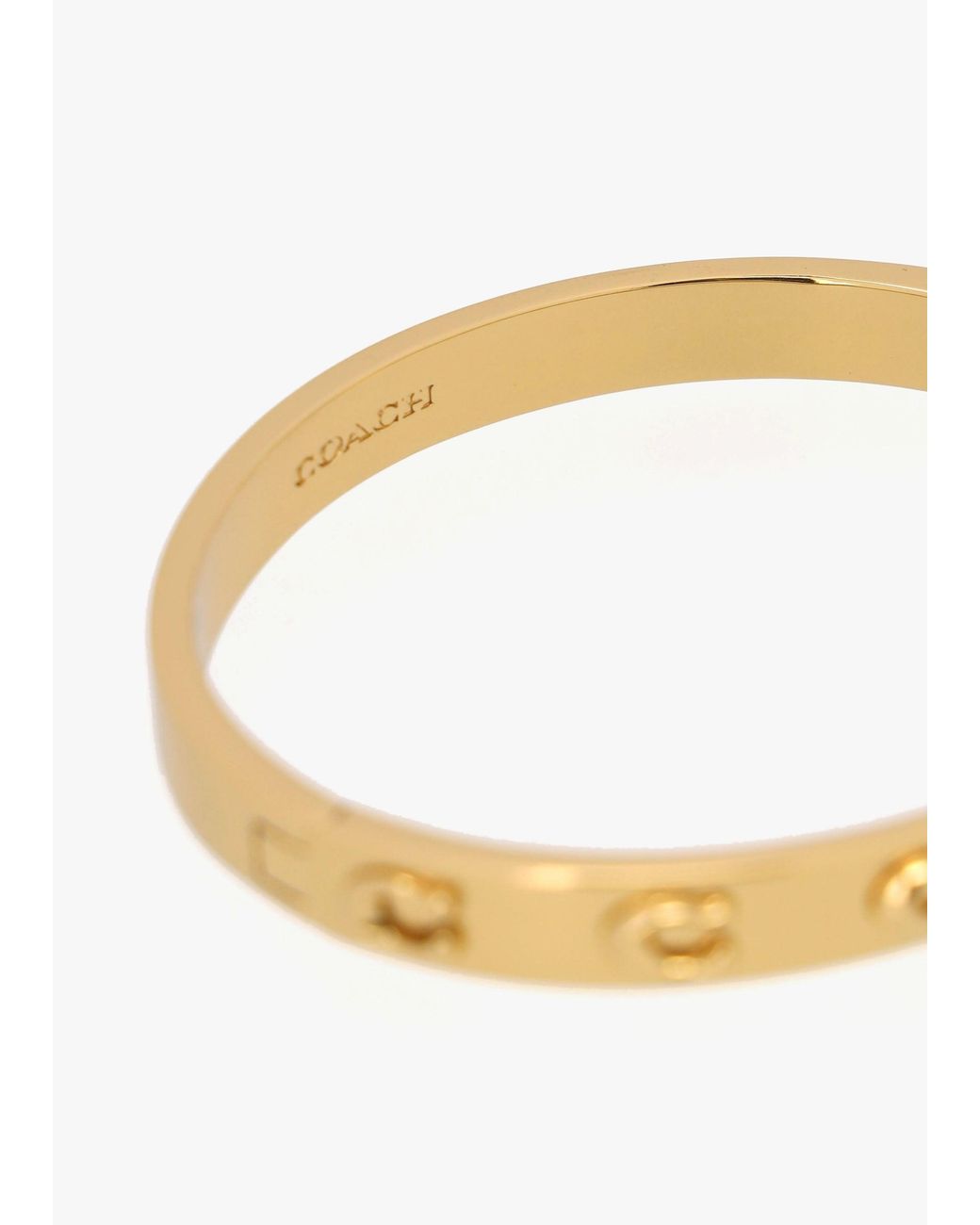 COACH Multicolor C Logo Hinge Bangle