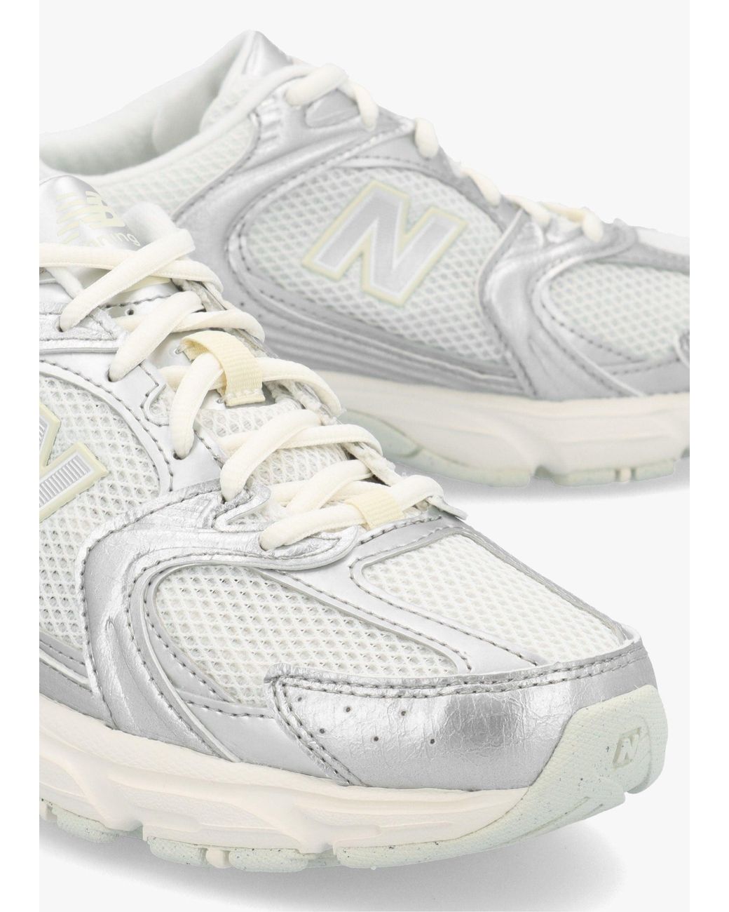 New Balance White U530 Metallic With Reflections Trainers