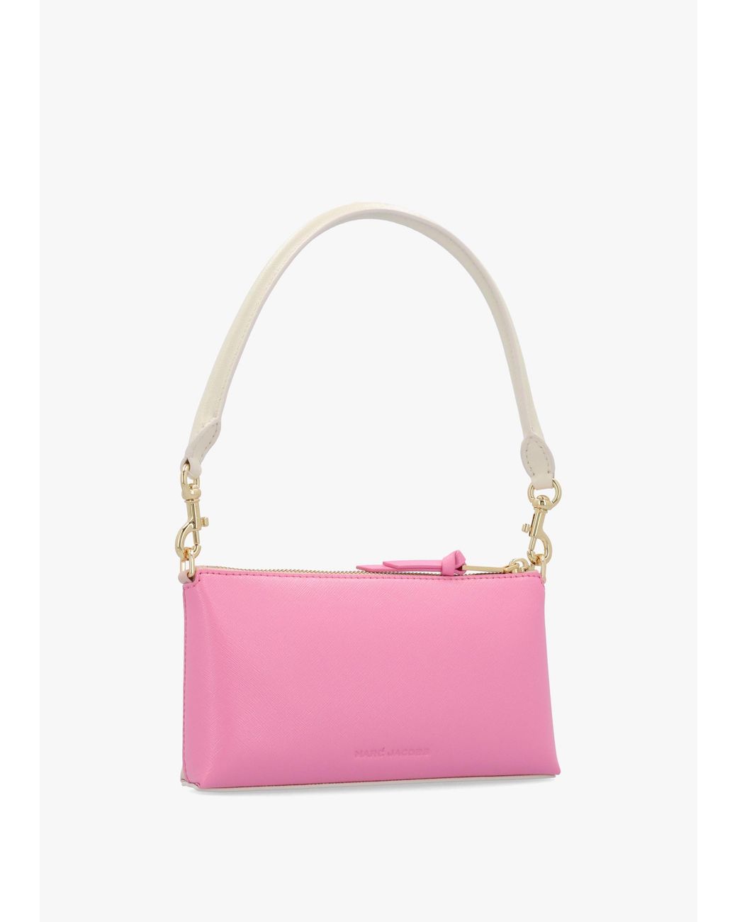 Marc Jacobs White The Snapshot Convertible Rose Multi Leather Shoulder Bag
