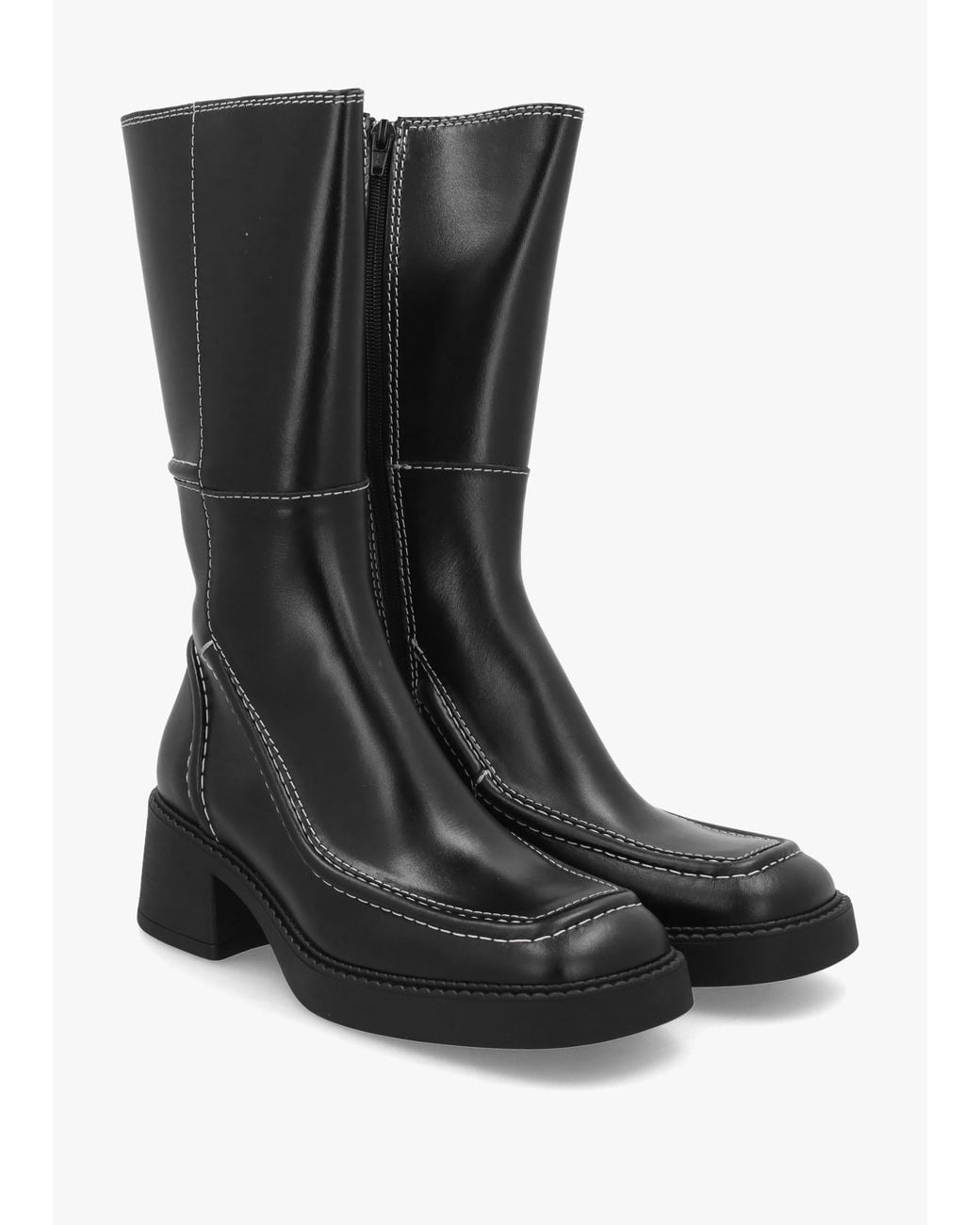 Miista Black Dagmara Calf Boots