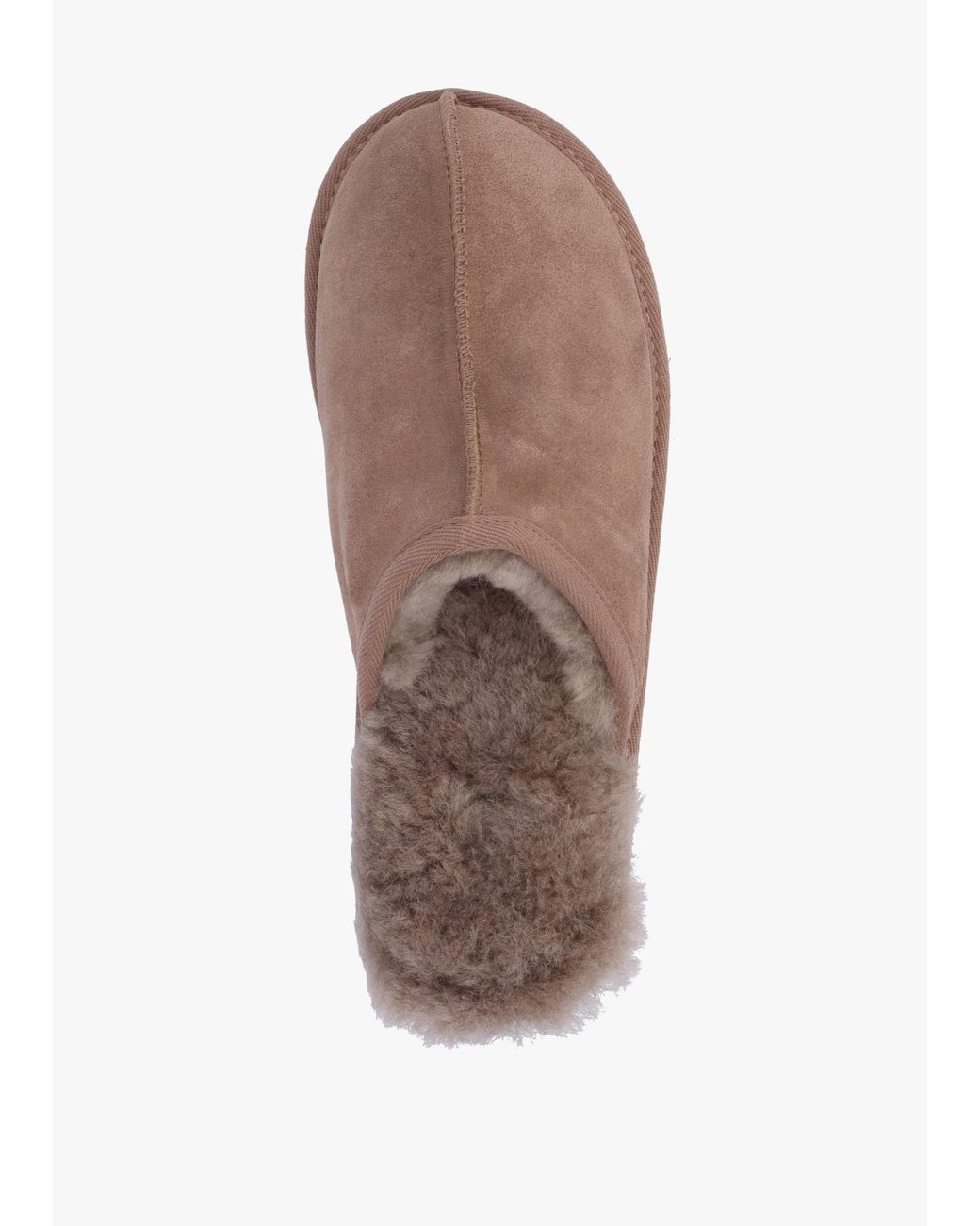 Daniel Brown Shutoff Taupe Shearling Slippers