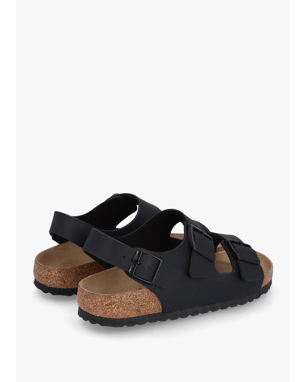 Birkenstock White Milano Birko-Flor Sandals