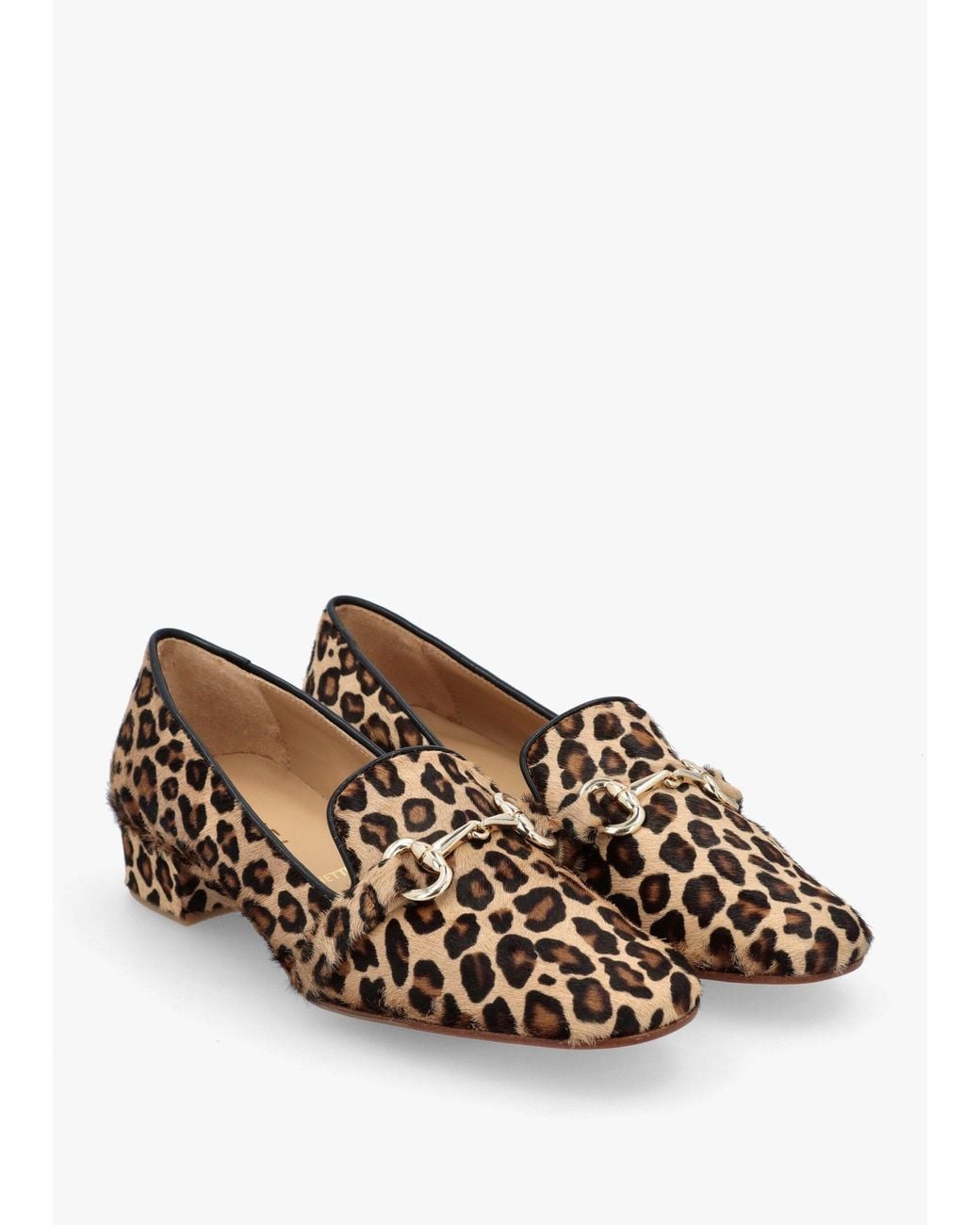 Daniel White Pasco Leopard Pony Hair Snaffle Loafers