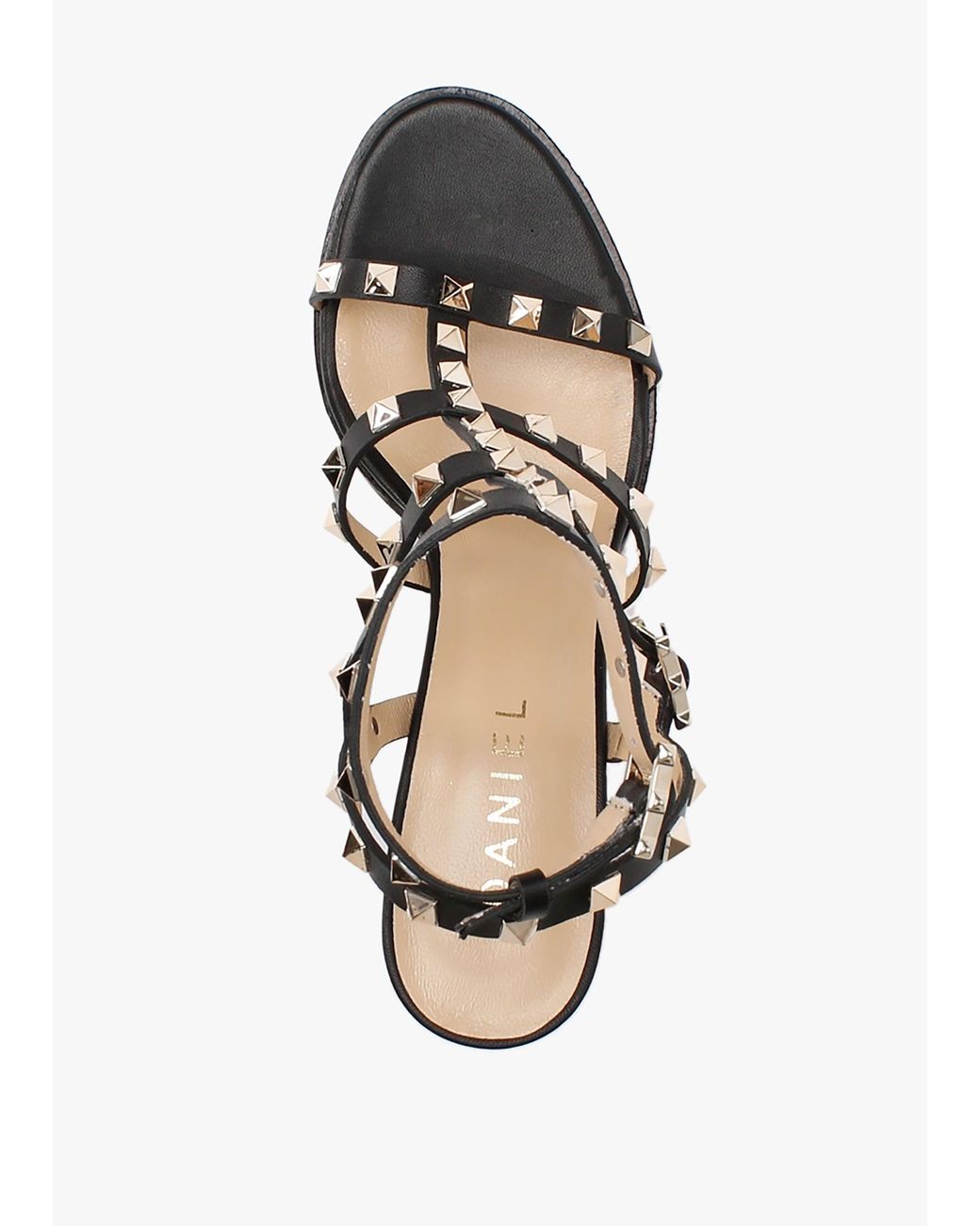 Daniel Multicolor Pitter Studded Block Heeled Sandals