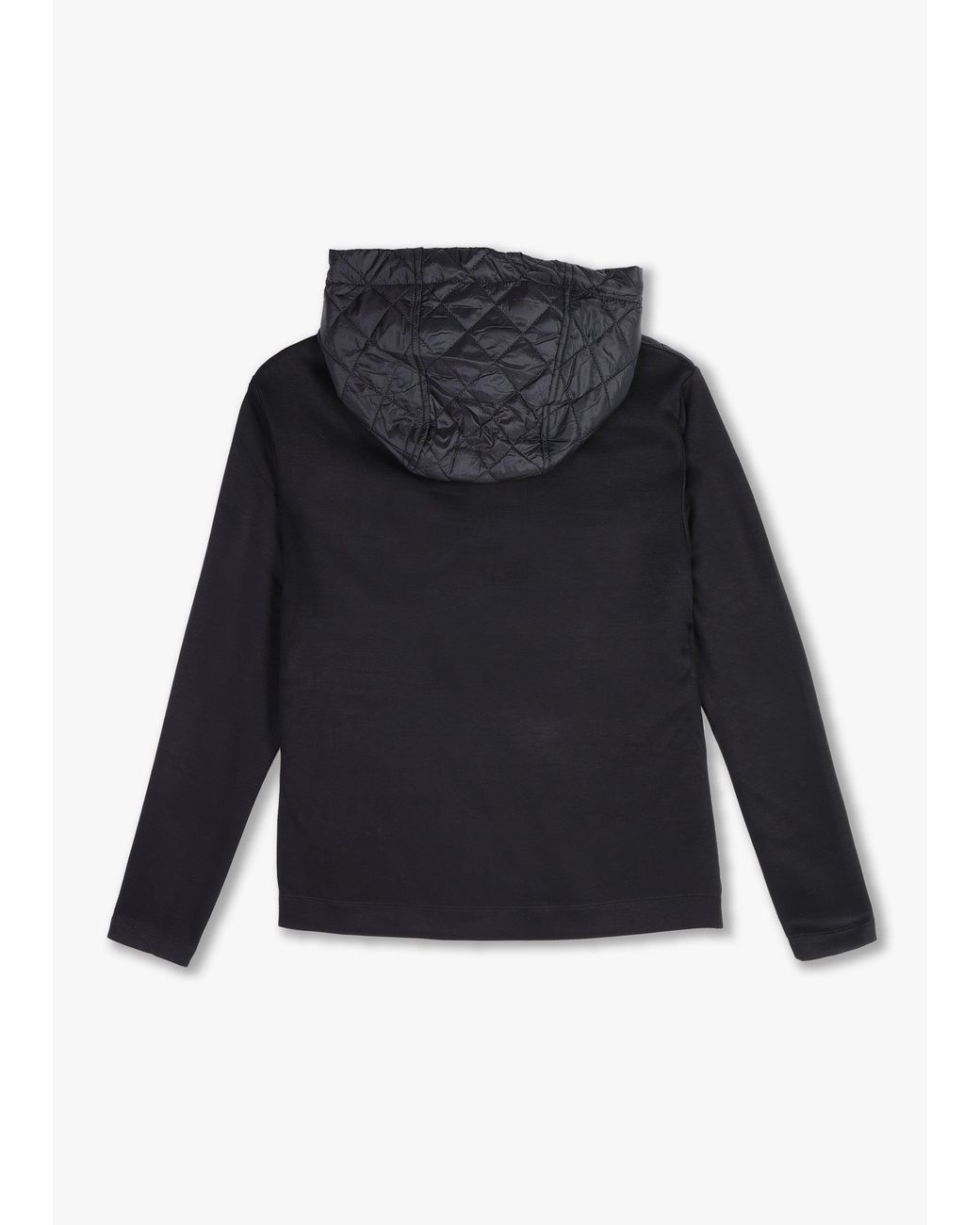 Elena Wang Black Quilted Lightweight Hoody