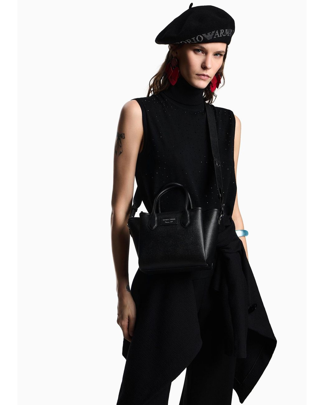 Emporio Armani Black Mini Tote Bag