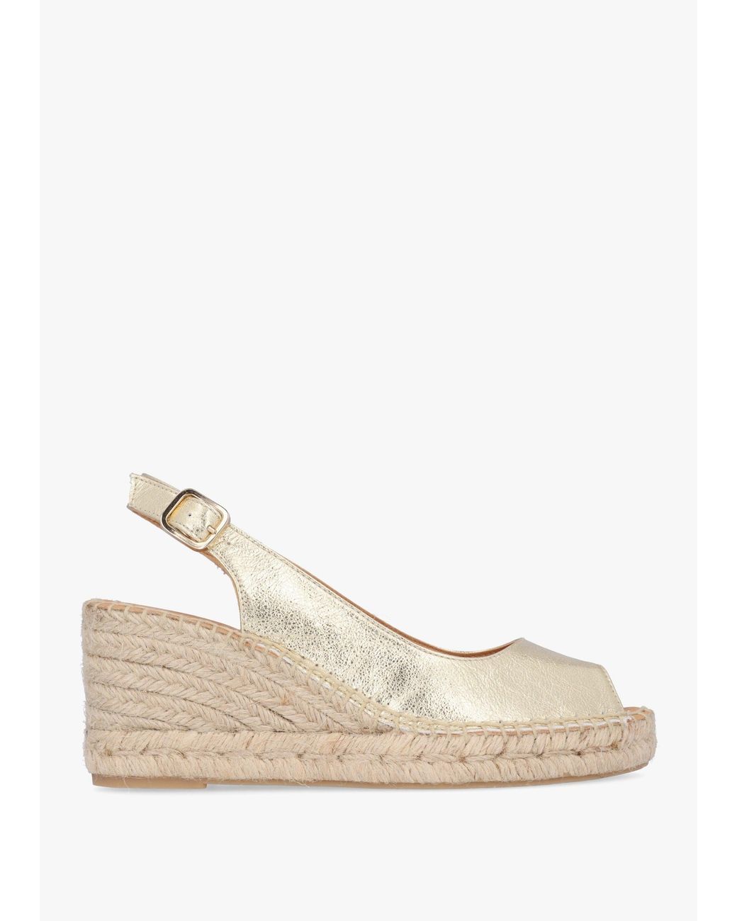 Daniel Natural Kate Peep Toe Wedge Espadrilles
