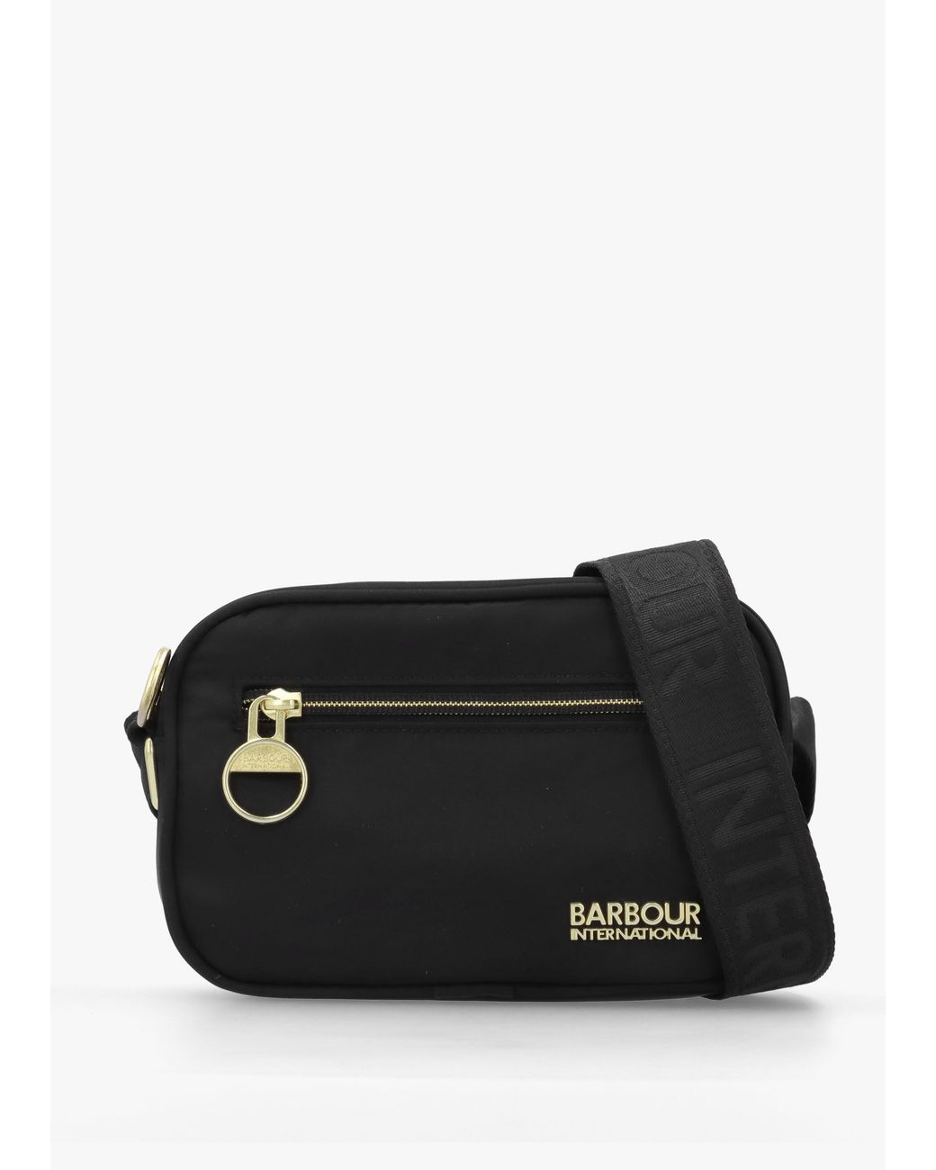Barbour Black Mini Qualify Slim Cross-Body Bag