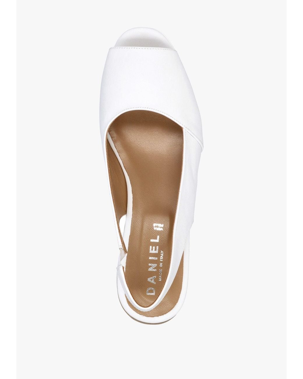 Daniel Natural Canna Peep Toe Wedge Sandals