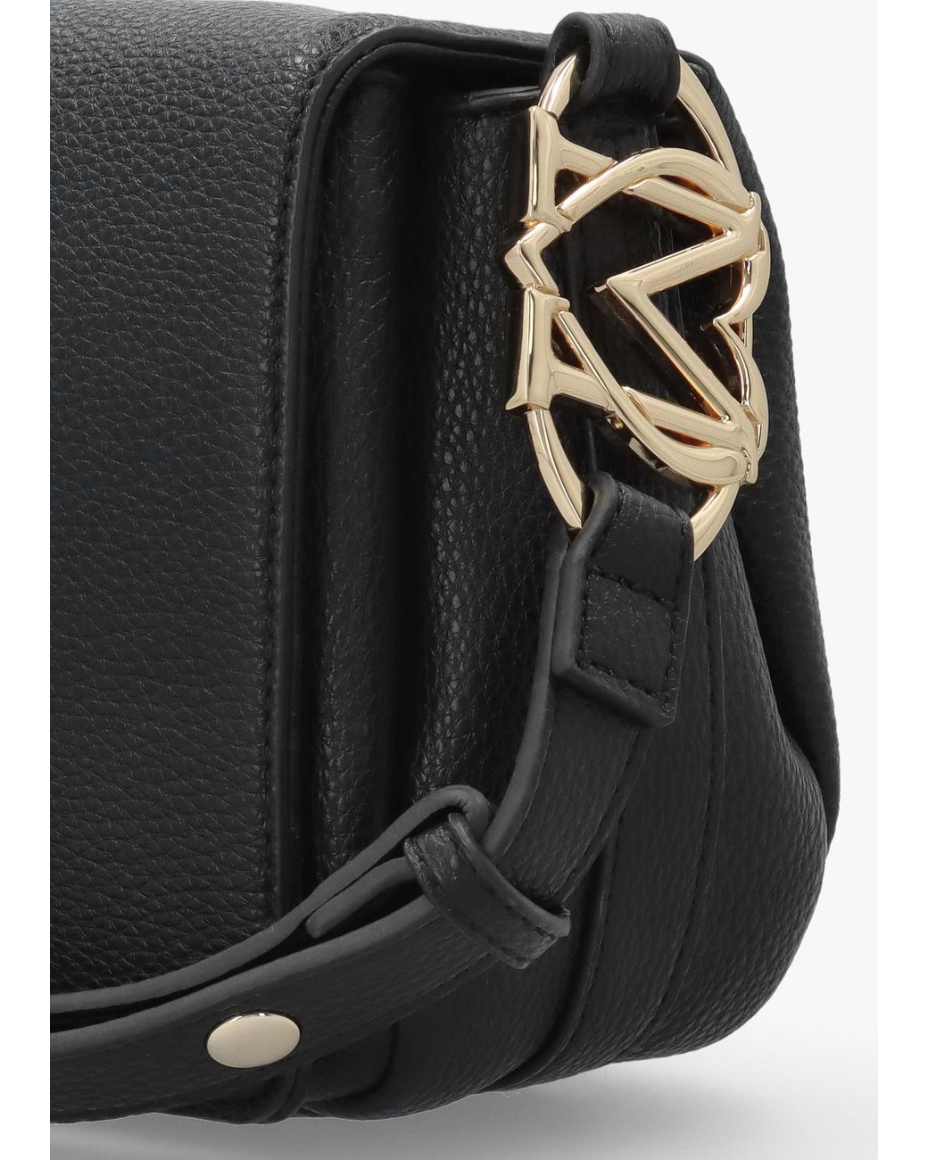 Love Moschino Black Flapover Shoulder Bag