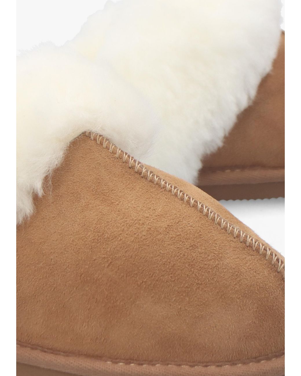 Daniel White Shut Tan Sheepskin Twinface Slippers