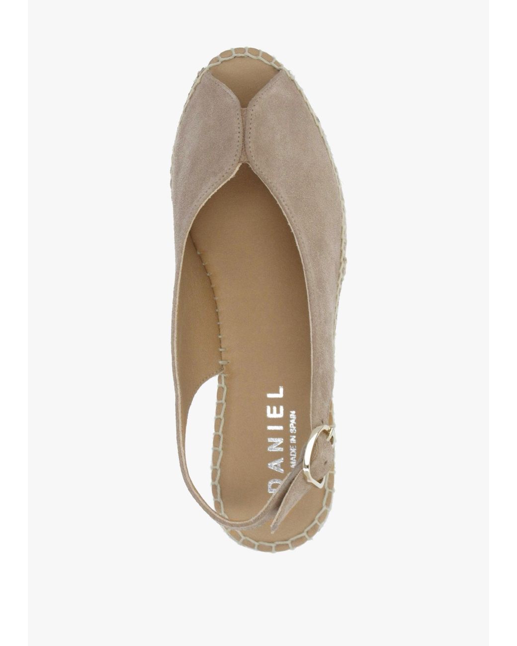 Daniel Natural Jeep Peep Toe Wedge Espadrilles