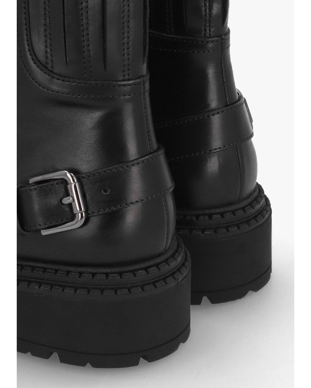 Daniel Black Ibuck Chunky Biker Boots