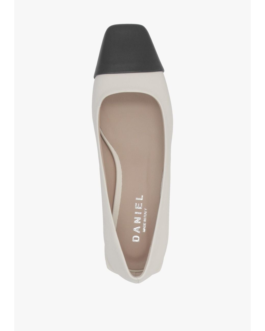 Daniel White Saria & Leather Toe Cap Pumps