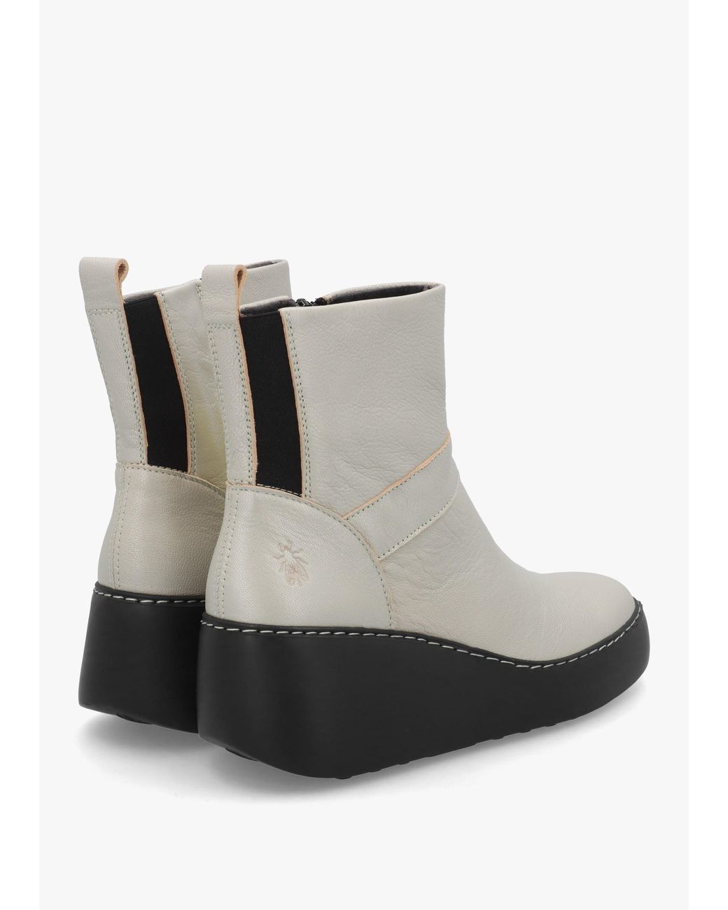Fly London Multicolor Doxe Leather Wedge Ankle Boots